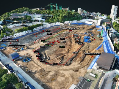 건축현장 3D 드론측량 모델링 3D 맵핑